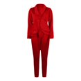 thumbnail image 4 of Border Exclusive Supply Source Women's Clothing European And Fashion Ruffles Air Layer Small Suit Casual Suit Business Suit Women Overalls Women's Dressy Pant Suits Padding Women Junior Business Suit, 4 of 4