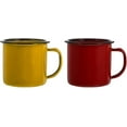 thumbnail image 2 of Enamel Mug Enamelware Camping Mugs, Enamel Colored Drinking Mugs, Enamel Camping Coffee Mugs Set of 2 for Picnic Camping Fishing Hiking  Tea Cup, 2 of 8
