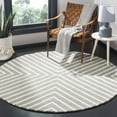 thumbnail image 2 of SAFAVIEH Cambridge Lilly Geometric Wool Area Rug, Silver/Ivory, 10' x 10' Square, 2 of 10