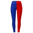 thumbnail image 3 of Luwomo Women Yoga Pants Color Block High Waist Workout Running Fitness Casual Leggings, 3 of 3