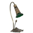 thumbnail image 2 of 16" High Stained Glass Pond Lily Accent Lamp, 2 of 2