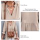 thumbnail image 5 of Blusa holgada para mujer, blusa con cuello en V para mujer, blusa holgada, blusa con cuello en V, construcción resistente, 5 of 6