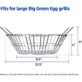 thumbnail image 6 of Charcoal Basket for Grill, Stainless Steel Ash Basket for Large Big Green Egg & Kamado Joe, Heavy Duty Firebox Accessories with Folding Handle, 6 of 7