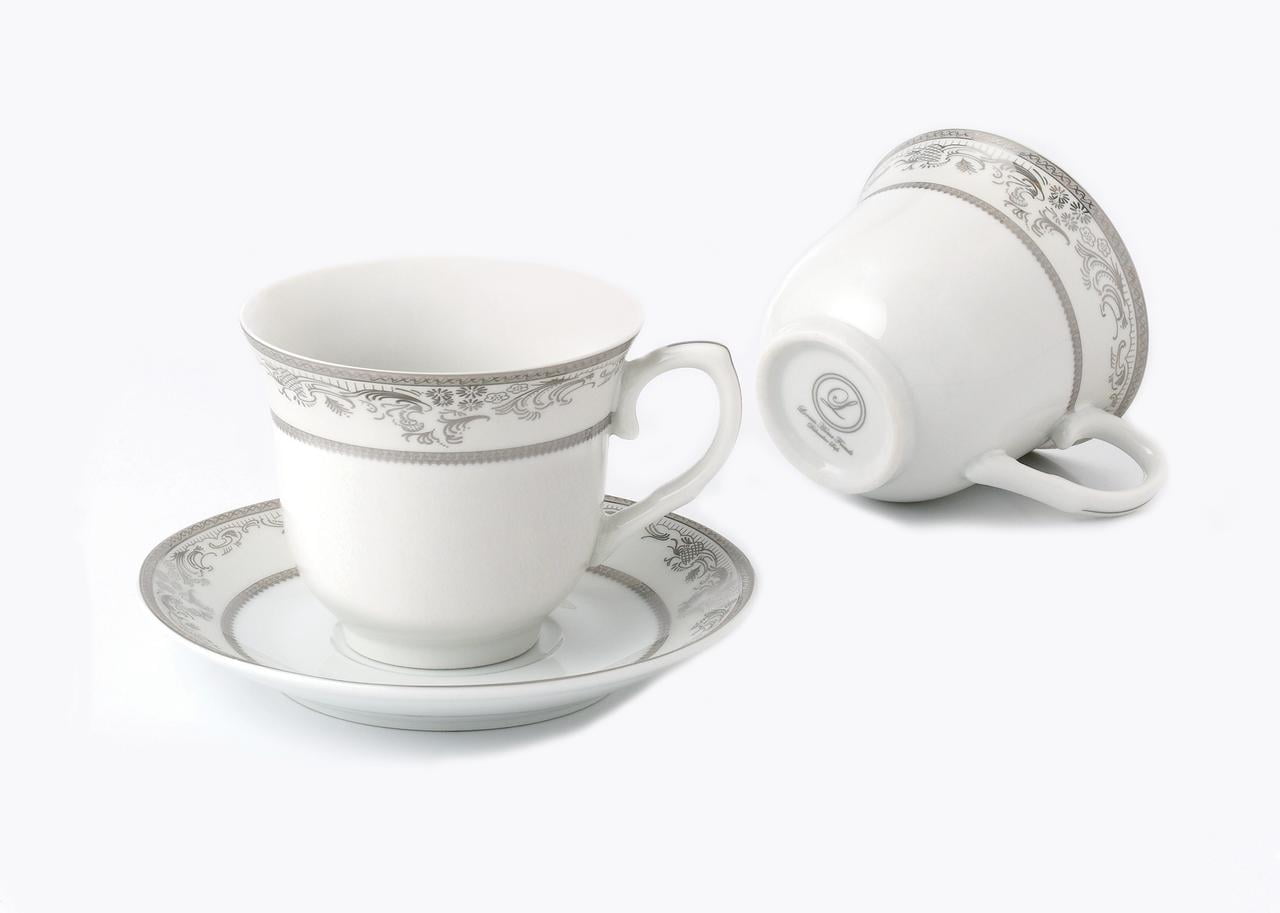 Tea Cup and Saucer Set, Large Ceramic Cup, Simple Coffee Cup and Sauce