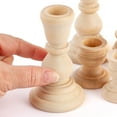 thumbnail image 7 of Set of 12 Assorted Unfinished Wooden Candle Sticks - For DIY Everyday Decor, 7 of 7