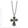 thumbnail image 3 of White Stainless Steel necklace with pendant Men's 24 in, 3 of 3