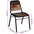 thumbnail image 4 of vidaXL Dining Chairs 4 pcs Solid Reclaimed Wood, 4 of 4