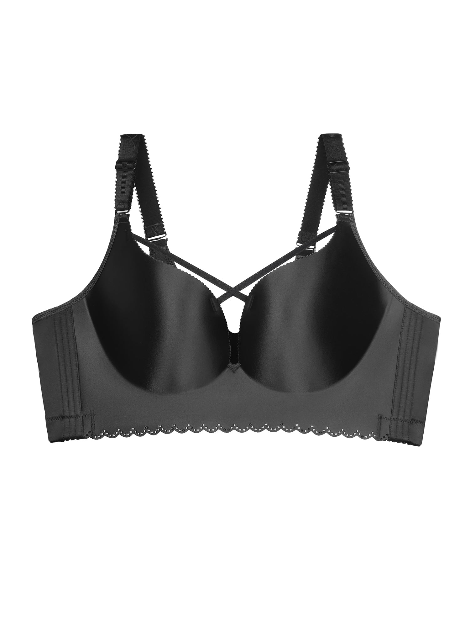 Agnes Orinda Women's Plus Size Bras Wireless Full Coverage Figure