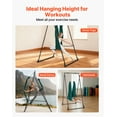 thumbnail image 3 of VEVOR Yoga Stand Frame, Max 440.9 lbs Load Swing Stand, Triangular Structure Pull Up Stands, Aerial Silk Stands with EVA Foam & 6.6-yard Yoga Hammock, 4-Level Horizontal & 6-Level Vertical Adjustment, 3 of 9