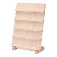 thumbnail image 5 of Wooden Earring Display Stand Jewelry Towel Cards Display Stand for Shows with Multi-Layer Base Earring Displays Jewelry Organizer Rustic 5 layers, 5 of 9