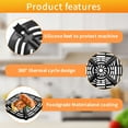thumbnail image 4 of GWY Replacement Air Fryer Tray for Ninja Crispi FN101GY, Grill Pan Grill Plate Accessories with Rubber Bumpers Black 1 Pack, Dishwasher Safe, 4 of 7