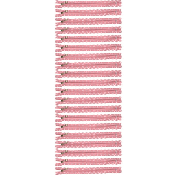 Lace Zippers Nylon Zippers 20CM Zippers DIY Zippers Sewing Dress Zippers Crafts ZipperCremalleras de encaje, Nylon 20CM Cute Wedding 20Pcs Cremalleras DIY, Cremalleras artesanales para b