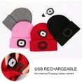 thumbnail image 2 of Zukuco Beanie Hat with Light for Kids, USB Rechargeable Hands Free LED Headlamp Cap Winter Knitted Night Lighted Hat Flashlight, 2 of 7