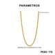 thumbnail image 2 of Cadena Collar Ajustable Torsal Acero Inoxidable Oro Mujer dorado 60 cm, 2 of 5