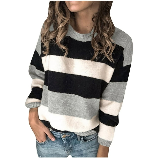 CEHVOM Femmes Bouton Manches Longues Tricot Chandail Molletonné Chandail Hauts Blouse Chemise Col Roulé Chandail Assorti