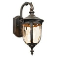 thumbnail image 3 of John Timberland Bellagio Vintage Rustic Outdoor Wall Light Fixture Bronze Downbridge 16 1/2" Champagne Hammered Glass for Post Exterior Barn Deck Yard, 3 of 10