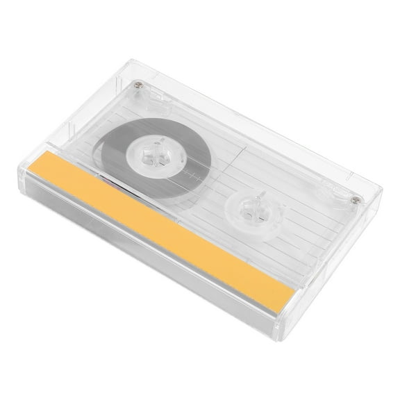 MERRYHAPY 60-Minute Transparent Blank Cassette Tape for Clear Audio Recording and Playback