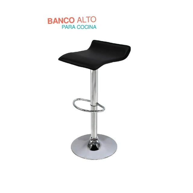 Silla alta para comedor negro 15 cm x 15 cm X Pross SAPC01BK