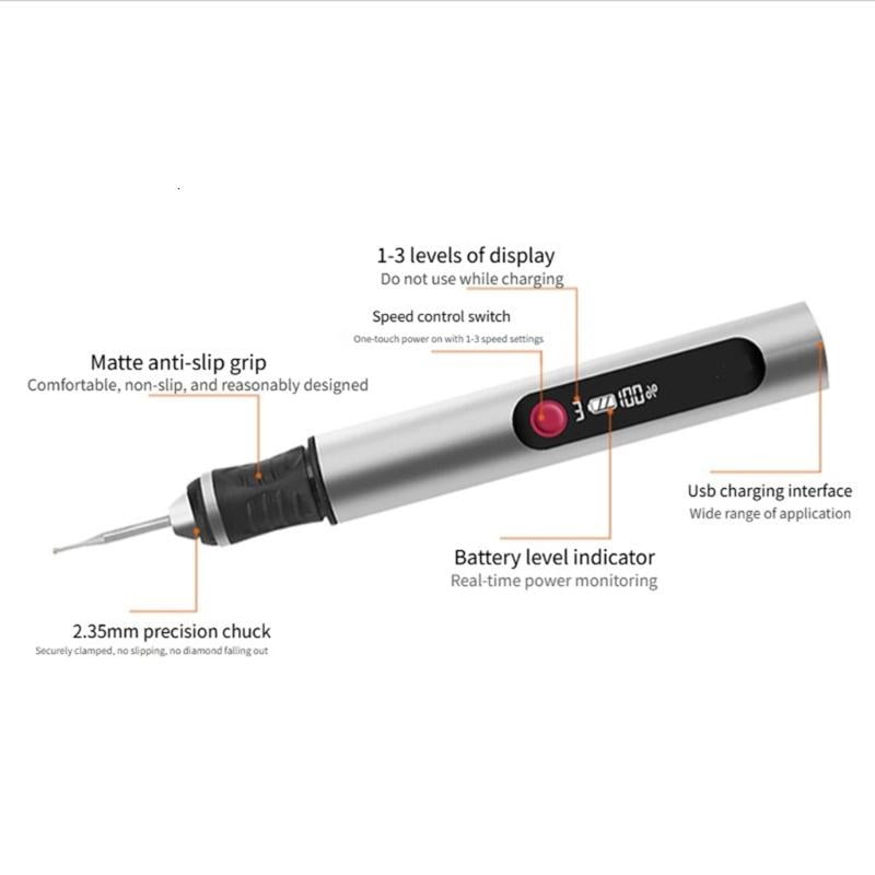 CEORPER Variable Gear Engraving Pen Safe Polisher Efficient for Professional Artists