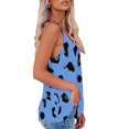 thumbnail image 2 of Top con tirantes finos para mujer, Top con tirantes finos para mujer Top sin mangas para mujer Top sin mangas con estampado de leopardo Artesanía excepcional, 2 of 5