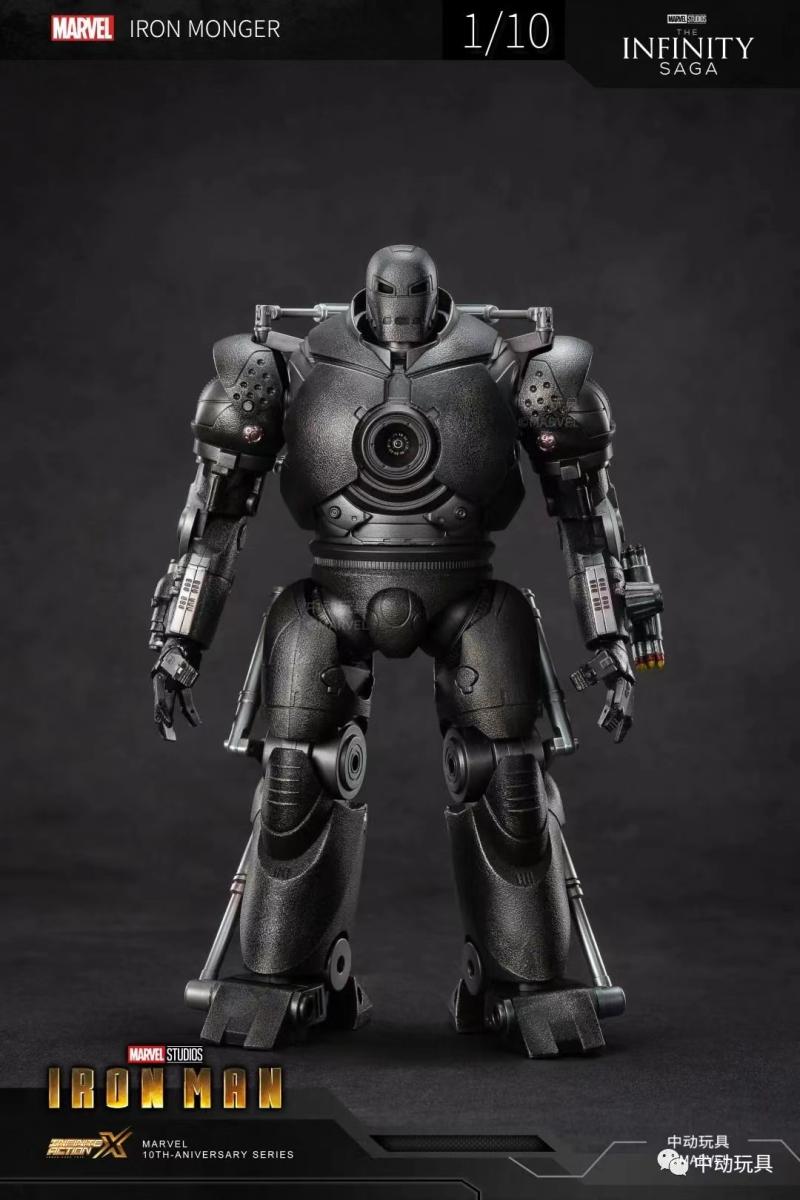 Zhongdong Toys 10th Anniversary 1915-01 1/10 Scale Iron Monger 9 Inch Collector Iron Man Action Figure