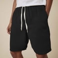 thumbnail image 2 of Ymyiu Men Lounge Shorts Men's Casual Shorts Breathable Summer Beach Shorts Pockets Elastic Waistband Drawstring Style for Vacation Beach Size 5XL(Black, 5XL), 2 of 9
