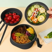 YIMWNYI Microwave Ramen Bowl Set, 6-Piece Portable Ramen Cooker with Lid, Strainer, Handle, and Dishwasher Safe, Perfect for Quick Meals, Noodles, Pasta, Oatmeal, and More