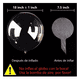 thumbnail image 2 of 50 Globos Bobo Burbuja Ballón Transparente 18in Para Fiestas Transparente, 2 of 5