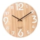 thumbnail image 1 of Reloj de pared de madera apilable tridimensional de 30 cm para el hogar y la oficina. 414, 1 of 7