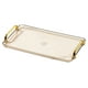 thumbnail image 1 of Bandeja de acrílico para servir con asas, bandeja para mesa de centro, bandejas decorativas para bar, sala de estar, baño, encimera, 16x8,7x1,4 pulgadas, 1 of 5