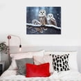 thumbnail image 4 of Nawypu  Animal Canvas Poster Art - Snowy Owl - Snowy Winter Day - Modern Ambient Minimalist - For Home Decor Wall Decor, 4 of 4
