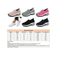 thumbnail image 2 of Gomelly Womens Casual Shoes Mesh Sneakers Slip On Flats Platform Sock Sneaker Yoga Sports Walking Shoe Peach Pink 8, 2 of 9