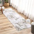 thumbnail image 2 of Modern Abstract Hallway Runner Rug Non-Slip Non-Shedding Runner Rug for Entrway Low Pile Foldable Machine Washable Area Rug, 2 of 9