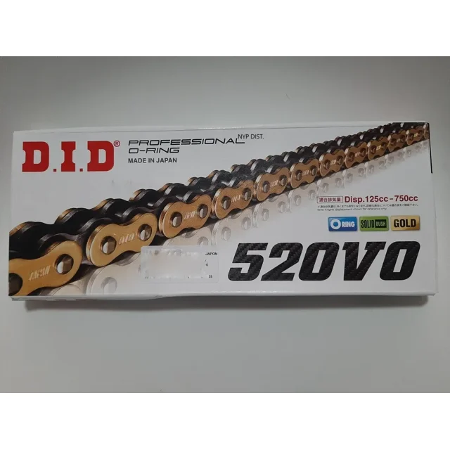 Cadena 520 VO X 116 DID Oring Dodado con negro DID DID 520VO X 116 ORING