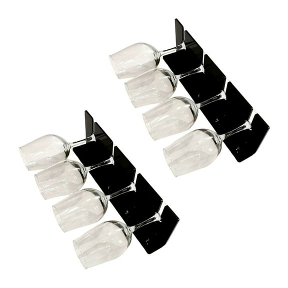 Wine Glass Rack Wall Mounted Glassware Holder Rack Hangings Stemware Holder