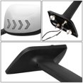 thumbnail image 5 of DNA Motoring MIRROR-HAY-015-CH For 2018-2022 Harvester MV MV607 RH613 Chrome Amber Chasing LED Arrow-Chevron Manual Pair Hood Mirrors, 5 of 7