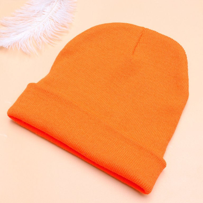 Dytern Fall,Unisex Solid Color Knitted Hat Headgear Warm Ski  display picture 3