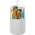 thumbnail image 2 of AMERTEER Makeup Organizer 360 Rotating Cosmetics Make up Brush Organizer Storage with Lid Large Cosmetic Storage Box for Vanity Decor Bathroom Countertops, 2 of 6