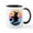 White/Black Inside, variant on CafePress - Halloween Witch Retro Sunset Mugs - 11 oz Ceramic Mug - Novelty Coffee Tea Cup