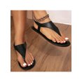 thumbnail image 6 of Women's Beach Sandals Elastic Ankle Strap Flip Flops Summer Casual Flat Slippers, 6 of 10