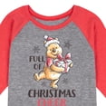thumbnail image 3 of Disney Winnie The Pooh - Full of Christmas Cheer - Toddler & Youth Raglan Graphic T-Shirt, 3 of 6