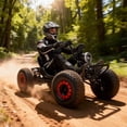 thumbnail image 6 of Chantmo Electric Go Kart 1500 W Motor Premium Steel Tubular Frame 3 Speed Off Road 8 inch Tires Hydraulic Rear Disc Brake 30 MPH for Adults Black, 6 of 7