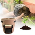 thumbnail image 3 of Flowerpot Fabric Grow Bags with Handles And Side Hook And Loop Opening Container Reinforced Stitching Air Circulation Flowerpot for Garden, 3 of 8