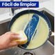 thumbnail image 5 of Flavor Kitchen Batería de Cocina 13 Piezas | Sartenes Antiadherentes y de Acero Inoxidable Quirúrgico | Juego de Ollas y Sartenes | Apto para Inducción, Horno y Lavavajillas | Libre de PFOA y PTFE, 5 of 8