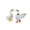 C, variant on Porch Goose Costume Outfit, For 23 Inch Statue Indoor Outdoor, Patio Yard Lawn Display Beautiful, Handcrafted Resin Build, Autumn Gothic Yard Accent Versatile