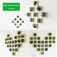 thumbnail image 2 of La simulación artificial planta el colgante de pared 3D/el escritorio florece el marco de la foto de las plantas falsas para el hogar, 2 of 8