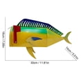 thumbnail image 2 of LEEYNEER Firetiger Fishing Lure Mailbox Colorful Fish Shape Outdoor Funny Car Mailbox|Reusable Colored Fish Shaped Mailbox For Outdoor Parks And Gardens, 2 of 6