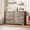 Gray, variant on SOLLED 6 Drawer Dresser 47 Inch, Vintage Storage Organizer with Large Drawers & Anti-Tip Design for Bedroom Living Room Hallway Entryway,Oak Gray