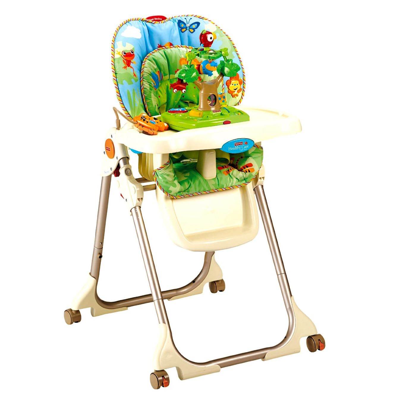 Fisher Price Rainforest Healthy Care High Chair with Dishwasher Safe Tray W3066 - image 4 of 5