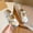 Silver, variant on Girls Ruffled Mary Shoes with Elastic Strap Vintage Style Princess Flats for Kids Comfortable and Pretty Shoes(Silver,3.5-4 Years)